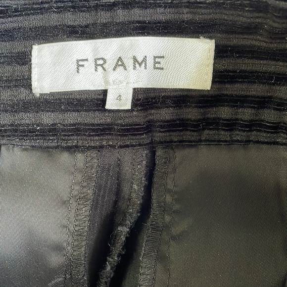 Frame Velvet Striped Cropped Pants - Picture 6 of 8